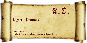 Ugor Damos névjegykártya